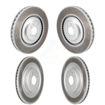 Front Rear Coated Disc Brake Rotors Kit For Audi S6 S7 S8 KG-101781