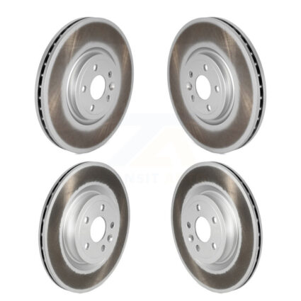 Front Rear Coated Disc Brake Rotors Kit For Jaguar F-Pace I-Pace KG-101809