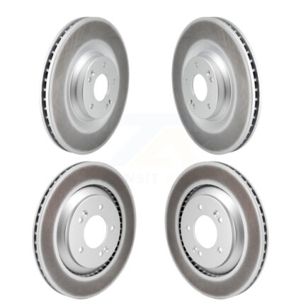 Front Rear Coated Disc Brake Rotors Kit For Hyundai Veloster N KG-101814
