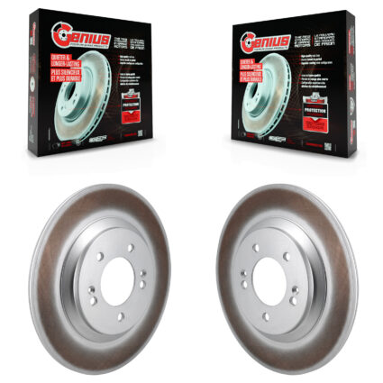 Rear Coated Disc Brake Rotors Pair For Hyundai Veloster N KG-101829