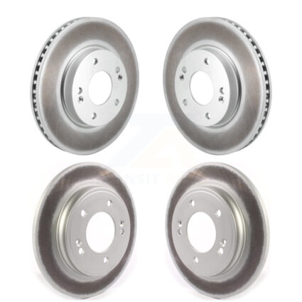 Front Rear Coated Disc Brake Rotors Kit For Hyundai Elantra KG-101833