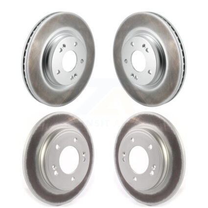 Front Rear Coated Disc Brake Rotors Kit For 2021-2023 Hyundai Elantra N Line KG-101834