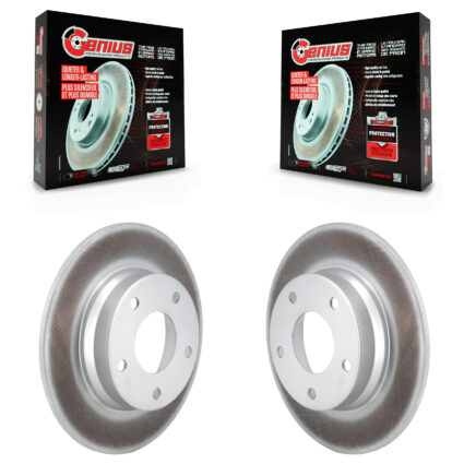 Rear Coated Disc Brake Rotors Pair For 2020-2023 Nissan Sentra KG-101861