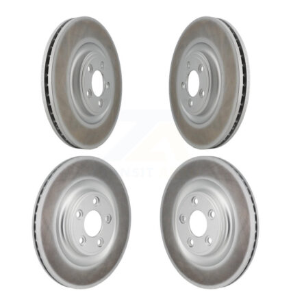 Front Rear Coated Disc Brake Rotors Kit For Jaguar XJ KG-101875
