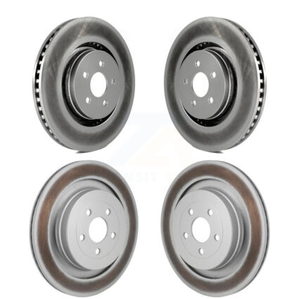 Front Rear Coated Disc Brake Rotors Kit For Ford Edge Lincoln Nautilus KG-101880