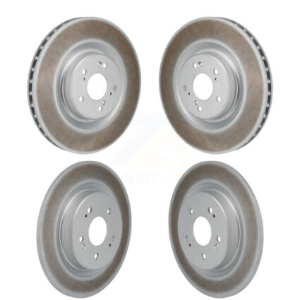 Front Rear Coated Disc Brake Rotors Kit For 2022-2023 Acura MDX 3.0L KG-101889