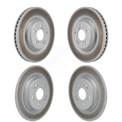 Front Rear Coated Disc Brake Rotors Kit For 2022-2023 Acura MDX 3.5L KG-101890