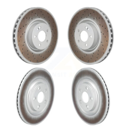Front Rear Coated Disc Brake Rotors Kit For Mercedes-Benz E450 E400 E53 AMG CLS450 E43 KG-101904