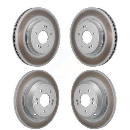 Front Rear Coated Disc Brake Rotors Kit For Genesis G70 Kia Stinger KG-101907