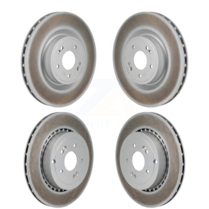 Front Rear Coated Disc Brake Rotors Kit For Kia Stinger Genesis G70 KG-101908
