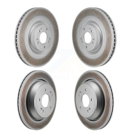 Front Rear Coated Disc Brake Rotors Kit For Hyundai Equus Kia K900 KG-101910