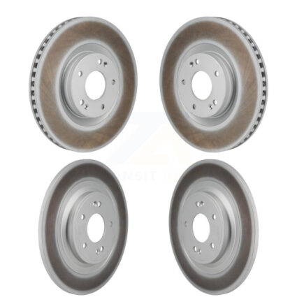 Front Rear Coated Disc Brake Rotors Kit For 2022-2023 Hyundai Santa Cruz KG-101916