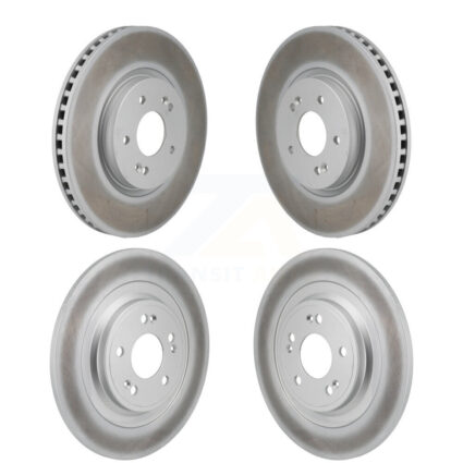 Front Rear Coated Disc Brake Rotors Kit For Hyundai Ioniq 5 Kia EV6 6 KG-101919