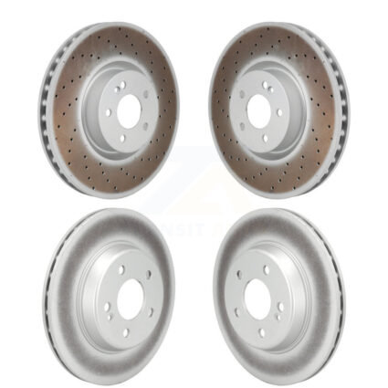 Front Rear Coated Disc Brake Rotors Kit For Mercedes-Benz E300 E350 KG-101923
