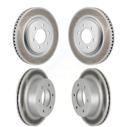 Front Rear Coated Disc Brake Rotors Kit For 2022-2024 Ford Bronco 3.0L KG-101924