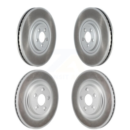 Front Rear Coated Disc Brake Rotors Kit For Jaguar XJ KG-101933