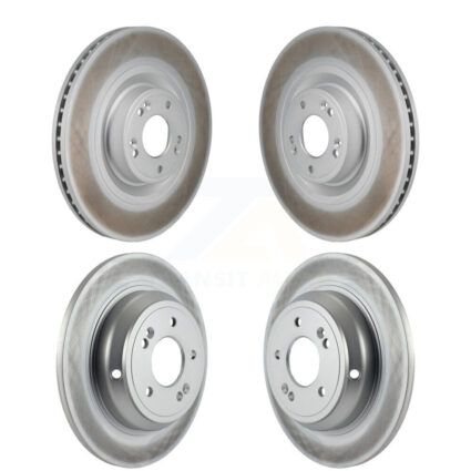 Front Rear Coated Disc Brake Rotors Kit For Hyundai Genesis G80 5.0L KG-101935