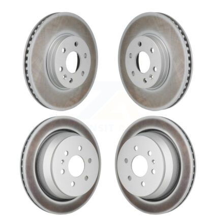 Front Rear Coated Disc Brake Rotors Kit For 2021-2022 Chevrolet Colorado GMC Canyon KG-101938