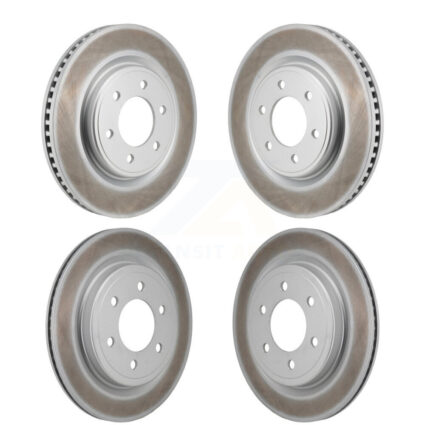 Front Rear Coated Disc Brake Rotors Kit For Ford F-150 Expedition Lincoln Navigator KG-101939