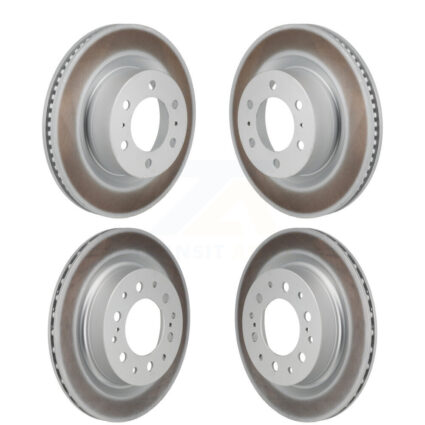 Front Rear Coated Disc Brake Rotors Kit For Toyota Tundra Sequoia Lexus LX600 KG-101945