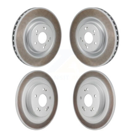 Front Rear Coated Disc Brake Rotors Kit For 2021-2023 Acura TLX 3.0L KG-101949