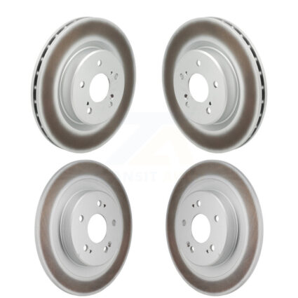 Front Rear Coated Disc Brake Rotors Kit For 2021-2023 Acura TLX 2.0L KG-101950