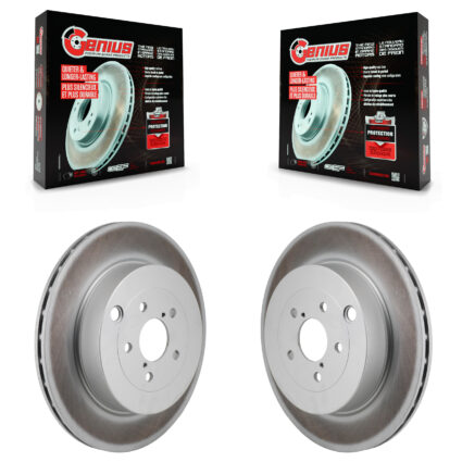 Rear Coated Disc Brake Rotors Pair For Subaru BRZ Toyota 86 With Brembo Brakes KG-101998