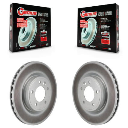 Rear Coated Disc Brake Rotors Pair For Land Rover Range Sport Discovery KG-102020
