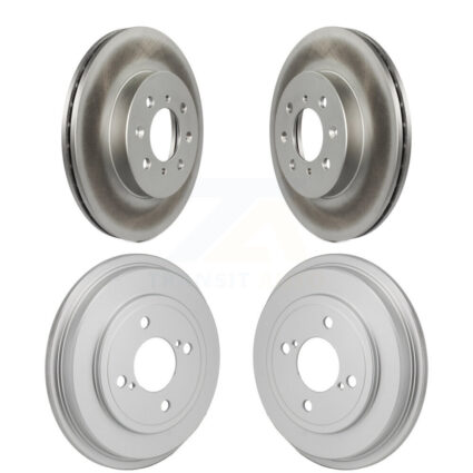 Front Rear Disc Brake Rotors Drums Kit For Honda Fit KG-102033