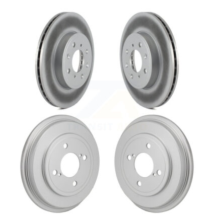 Front Rear Disc Brake Rotors Drums Kit For 2015-2020 Honda Fit KG-102034