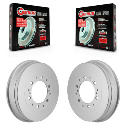 Rear Coated Brake Drums Pair For Toyota Tacoma KG-102042