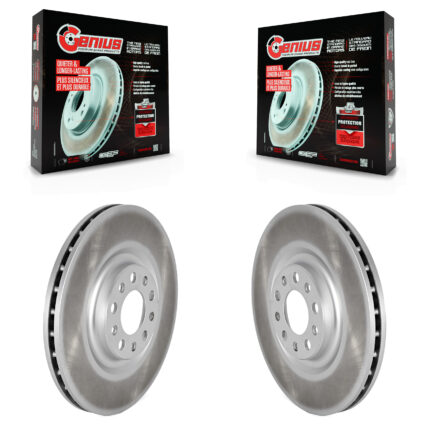Rear Coated Disc Brake Rotors Pair For Alfa Romeo Stelvio Giulia 2.0L KG-102058