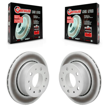 Rear Coated Disc Brake Rotors Pair For 2022-2024 Ram ProMaster 3500 2500 1500 KG-102059