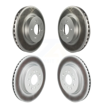 Front Rear Coated Disc Brake Rotors Kit For Cadillac CT4 With 321mm Diameter Rotor KG-102062