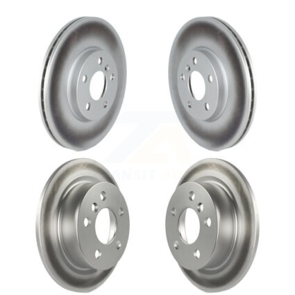 Front Rear Coated Disc Brake Rotors Kit For 2022-2023 Mini Cooper S with GAS engine KG-102065