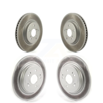 Front Rear Coated Disc Brake Rotors Kit For 2023-2024 Honda HR-V KG-102068