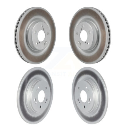 Front Rear Coated Disc Brake Rotors Kit For 2023-2024 Honda Pilot KG-102069