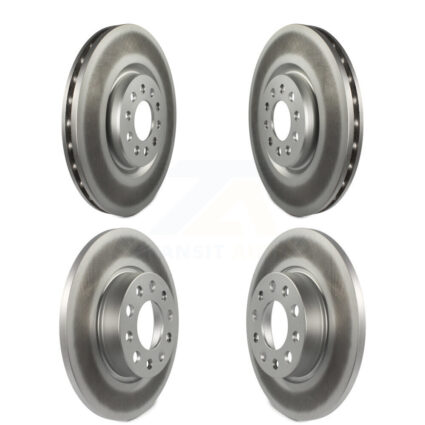 Front Rear Coated Disc Brake Rotors Kit For 2023 Dodge Hornet Without Brembo Brakes KG-102077