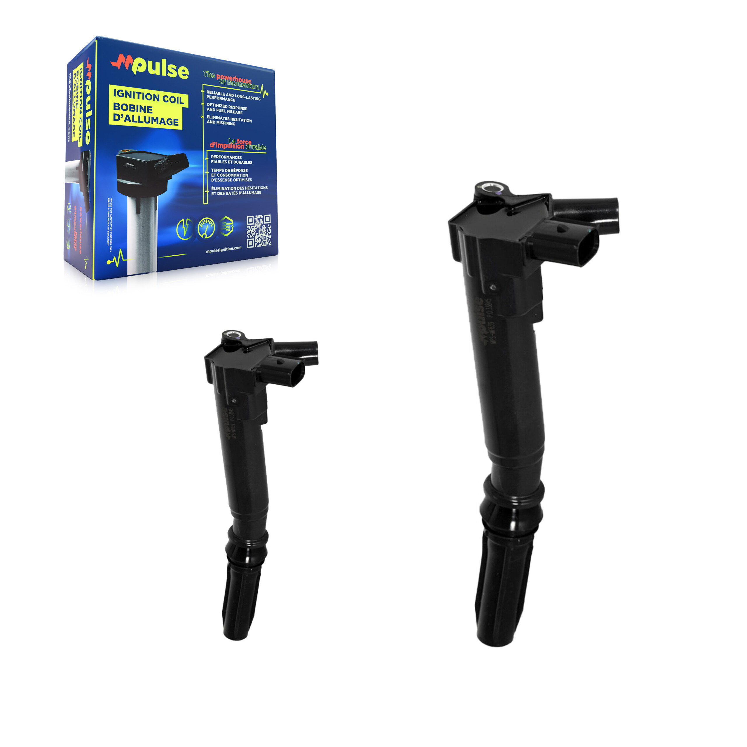 Ignition Coil (2 Pack) For 2017 Ford E-450 Super Duty 6.2L Driver Side KMP-100166