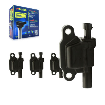 Ignition Coil (4 Pack) For Chevrolet GMC Sierra 1500 Silverado 2500 HD 3500 Savana Impala KMP-100393