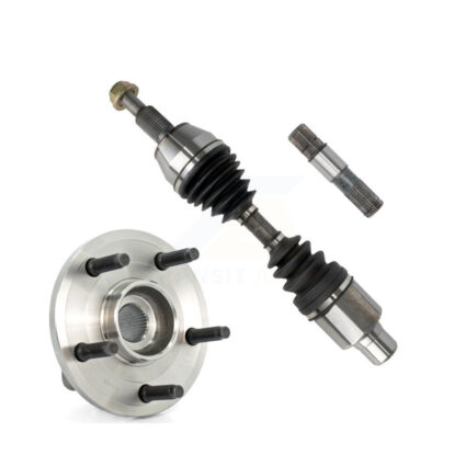 Front Left CV Axle Shaft & Intermediate And Bearing Kit For Dodge Dakota Mitsubishi KN7-100004