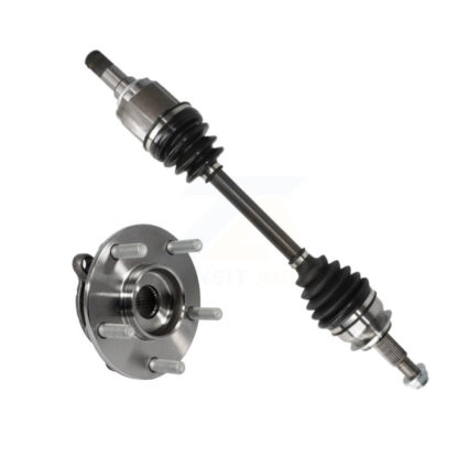 Front Left CV Axle Drive Shaft And Complete Wheel Hub Bearing Assembly Kit For Mazda 3 KN7-100120