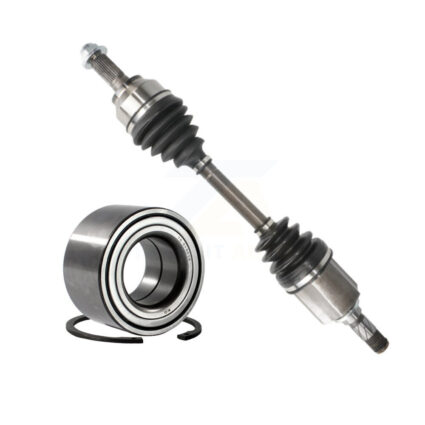 Front Left CV Axle Drive Shaft Complete Assembly And Wheel Bearing Kit For Mazda 3 KN7-100175