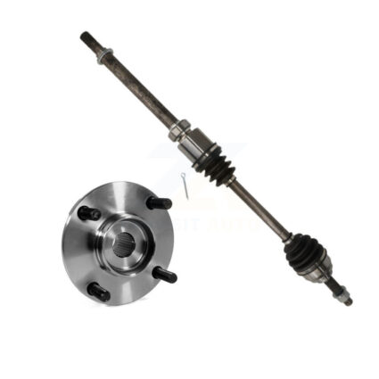 Front Right CV Axle Drive Shaft And Wheel Hub Bearing Assembly Kit For Nissan Versa Cube KN7-100249