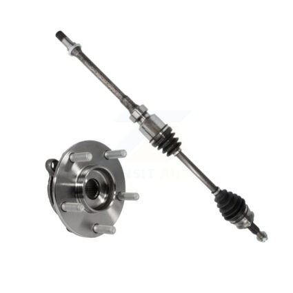 Front Right CV Axle Drive Shaft And Complete Wheel Hub Bearing Assembly Kit For Mazda 3 KN7-100266
