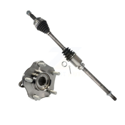 Front Right CV Axle Drive Shaft And Wheel Hub Bearing Kit For Nissan Rogue FWD with 2.5L KN7-100346