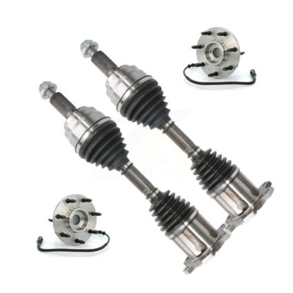 Front CV Axle Shaft And Bearing Kit For Ford F-150 Heritage F-250 4WD with 4-Wheel ABS KN7-100404