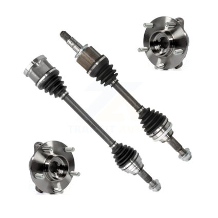 Front CV Axle Drive Shaft And Complete Hub Bearing Assembly Kit For INFINITI G37 G35 G25 KN7-100411