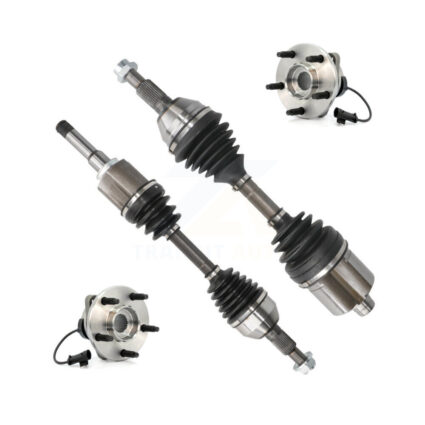 Front CV Axle Drive Shaft And Wheel Hub Bearing Kit For 2009 Saturn Aura Opt. MH8 Trans KN7-100417