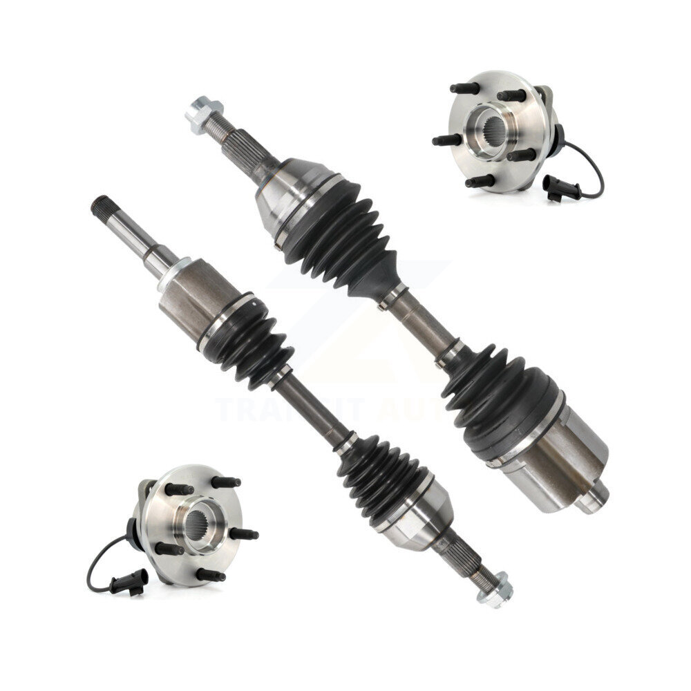 Front CV Axle Drive Shaft And Wheel Hub Bearing Kit For 2009 Saturn Aura Opt. MH8 Trans KN7-100417